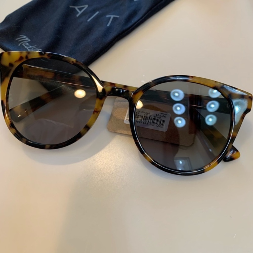New Madewell Blythe Tortoise Shell Sunglasses